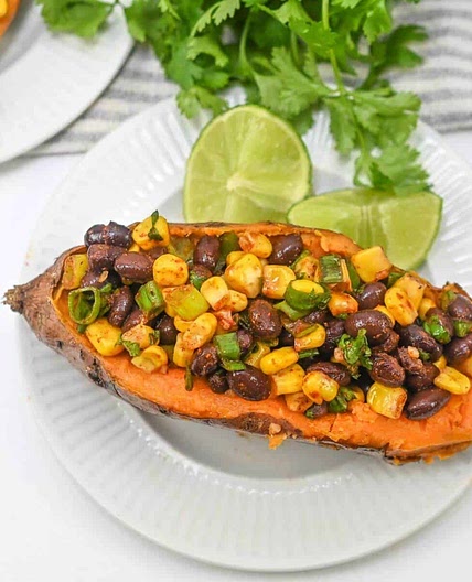 Vegan Taco Stuffed Sweet Potatoes