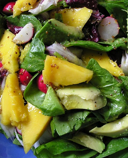 Spinach, Avocado & Mango Salad