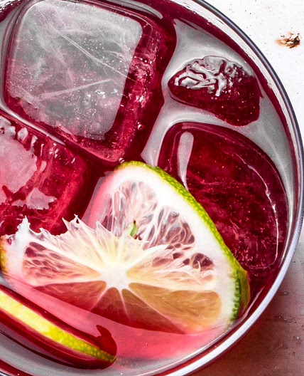 Hibiscus, Orange, and Vanilla Agua Fresca