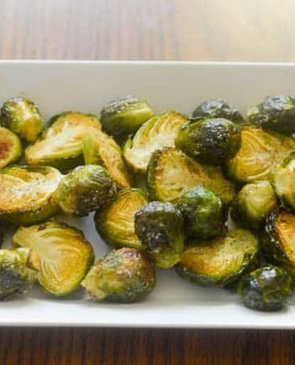 Air Fryer Roasted Brussels Sprouts