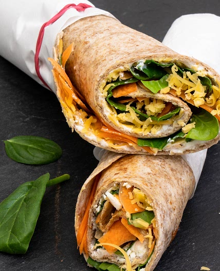 Bunte Wraps mit Gemüse