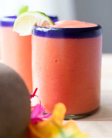 Virgin Strawberry Margarita with Mango