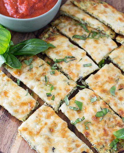 Keto Cheesy Zucchini Breadsticks