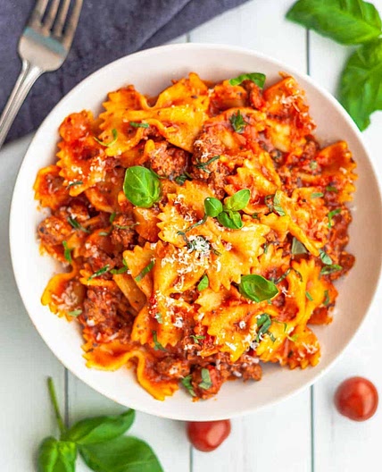 Instant Pot Bowtie Pasta