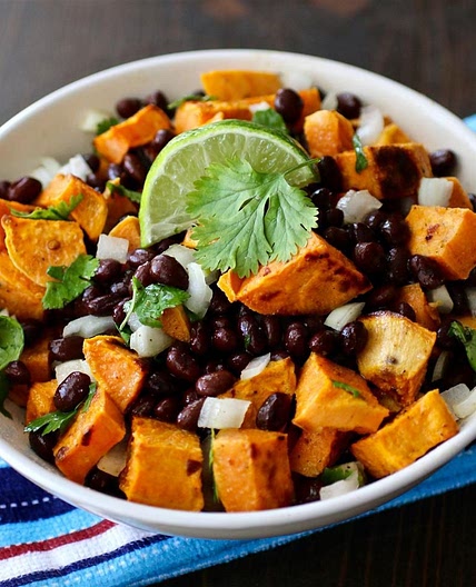 Vegan Black Bean and Sweet Potato Salad