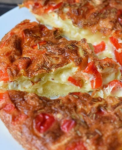 Low FODMAP oven-baked brie frittata