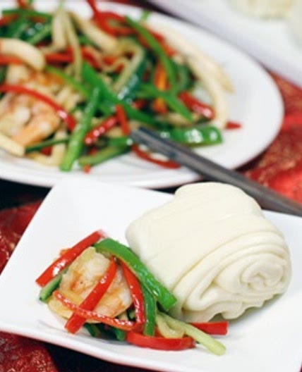 고추잡채와꽃빵