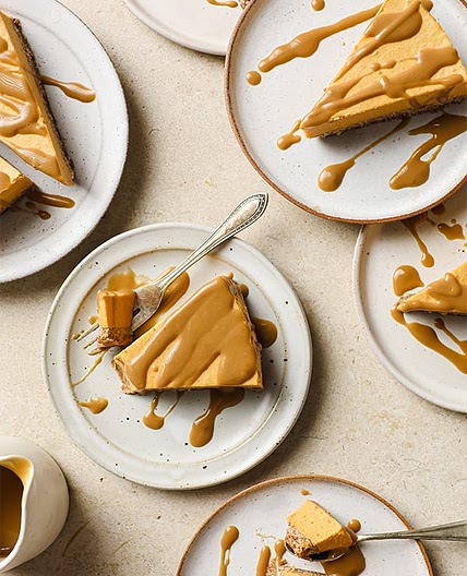Salted Caramel Pumpkin Cheesecake