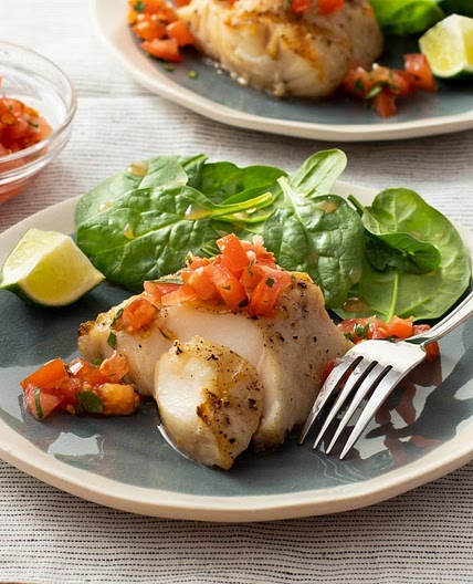 Grilled Fish with Tomato Salsa