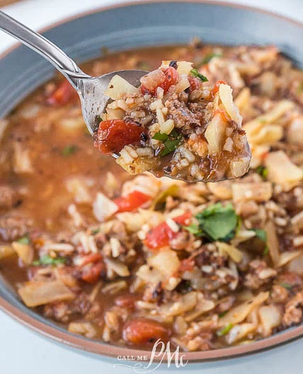 STOVETOP CABBAGE ROLL SOUP