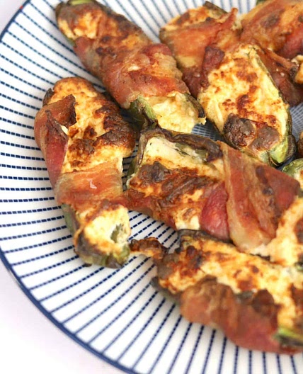 Air Fryer Bacon Wrapped Keto Jalapeño Poppers