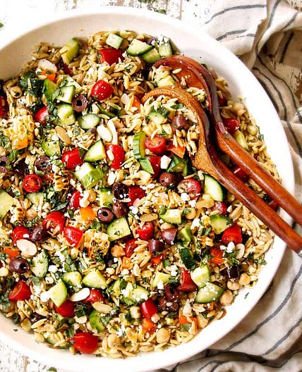 Orzo Pasta Salad Recipe with Feta
