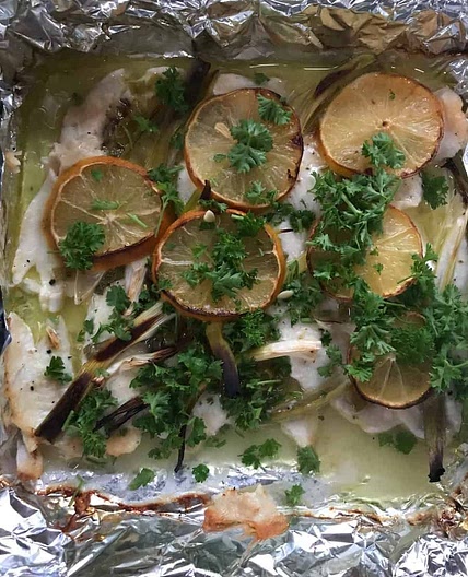 Low FODMAP Baked Lemon Sole