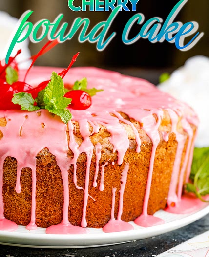 Maraschino Cherry Pound Cake