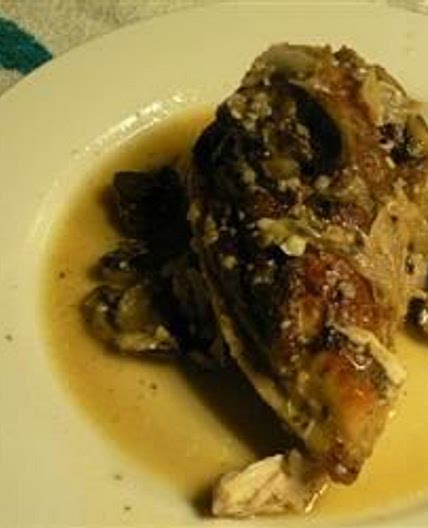 Chicken Gruyere with Sauteed Mushrooms