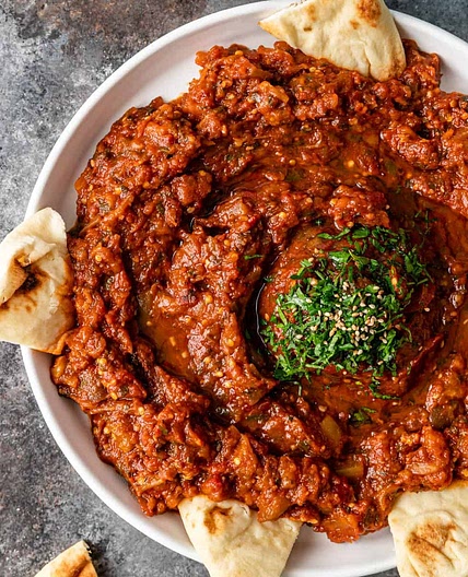 Zaalouk (Eggplant Appetizer)