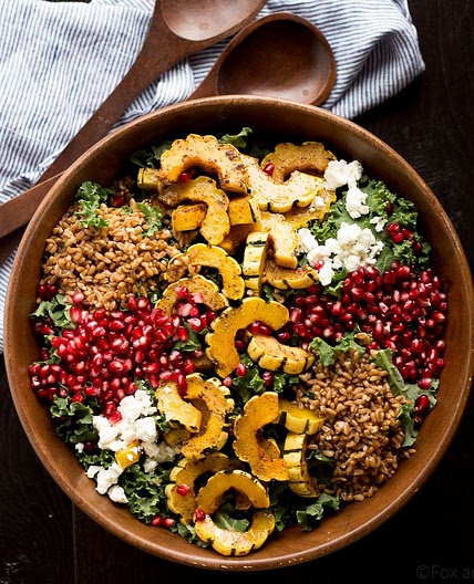 Autumn Harvest Salad with Pomegranates
