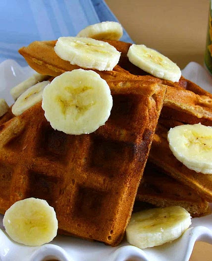 Vegan Peanut Butter Banana Waffles