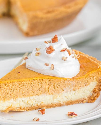 Double Layer Pumpkin Cheesecake