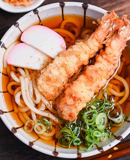 Shrimp Tempura Udon Noodle Soup (Ebiten Udon)