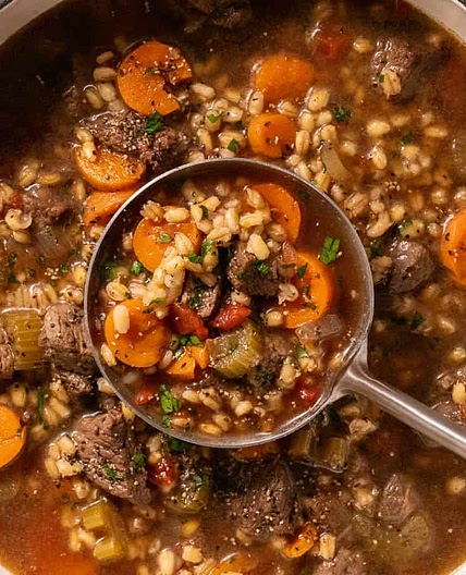 Old Fashioned Beef Barley Stew