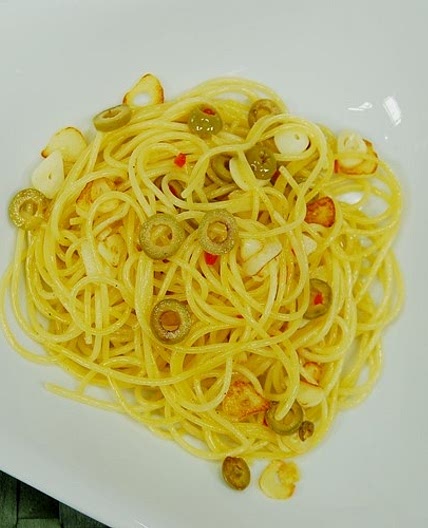 올리브스파게티 만드는 법