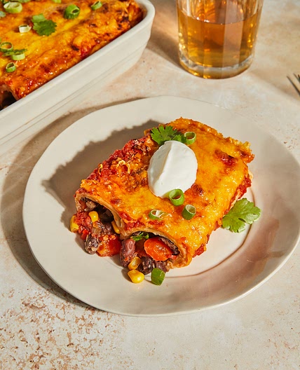 Vegetarian enchiladas