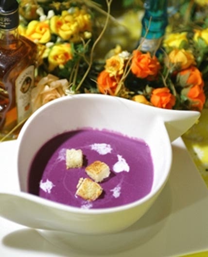 자색고구마수프