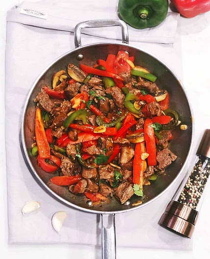 Pepper Steak and Rice