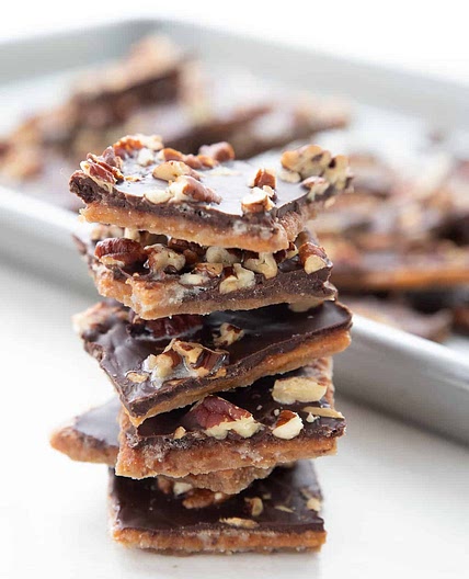 Keto Cracker Toffee