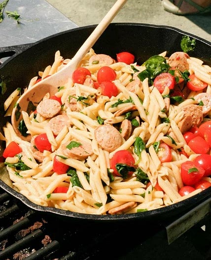 Easy Sweet Apple Chicken Sausage Pasta Recipe