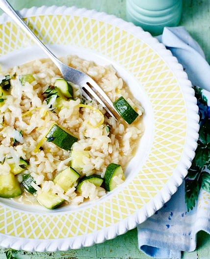Courgette and lemon risotto