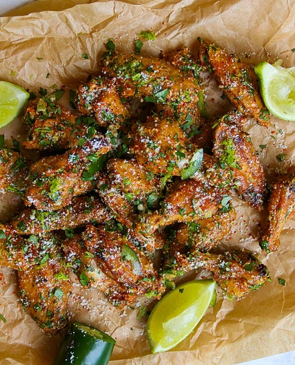 Elote-Style Chicken Wings