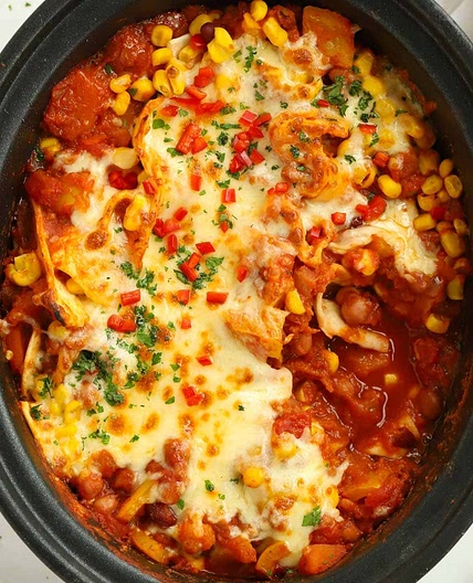 Veggie Enchiladas {Slow Cooker Recipe}