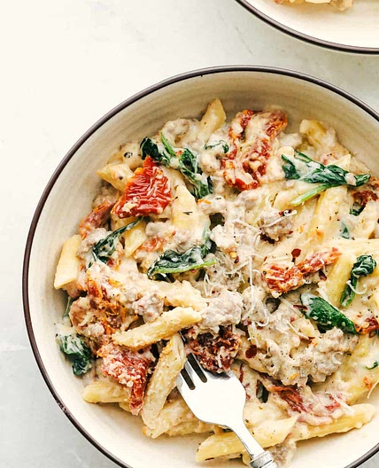 Creamy Tuscan Sausage Pasta