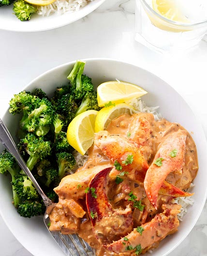 Lobster in Tomato Cream Sauce