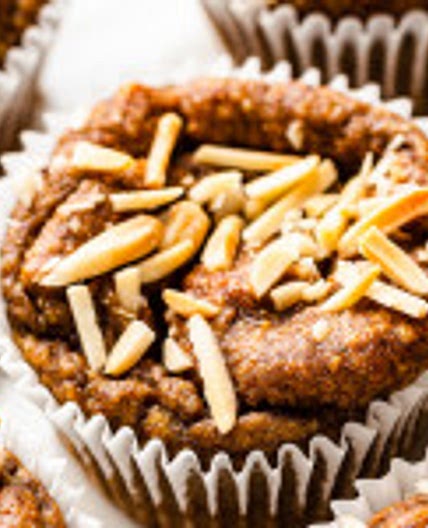 Sugarfree banana muffins (vegan)