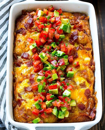 Breakfast Casserole with Bacon