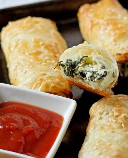 Spinach and Ricotta Rolls