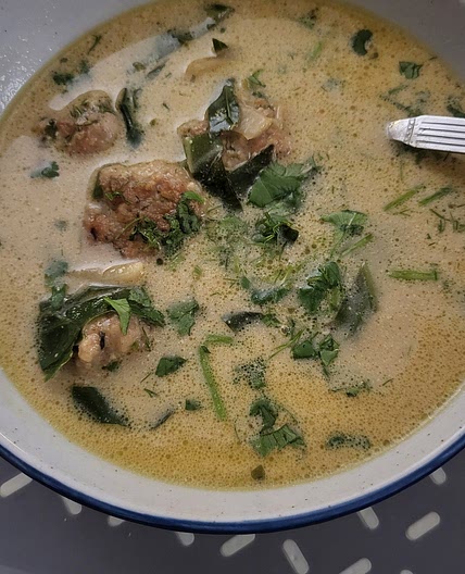 Thai-Inspired Chicken Meatball Soup