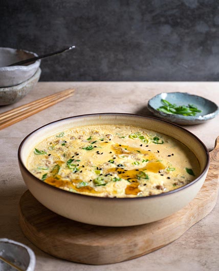 Steamed Egg with Minced Pork