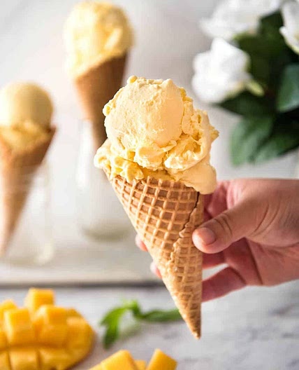 Homemade Mango Ice Cream Recipe