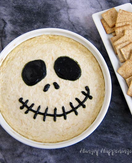 Jack Skellington Chicken Dip