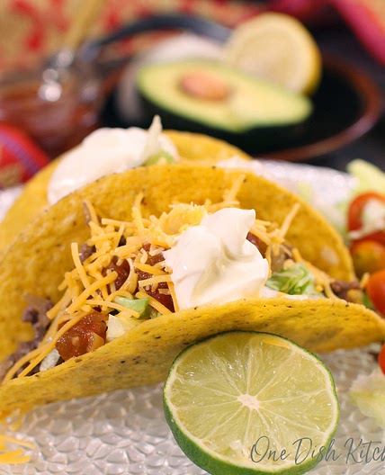 Ground Beef Tacos For One