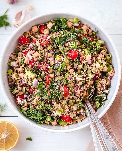 Quinoa Chickpea Salad