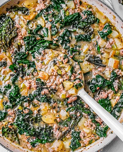 Tuscan Kale Soup with Fennel Sausage & Potatoes