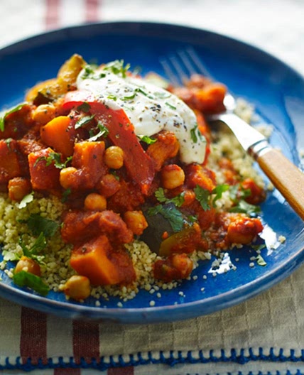 Slow cooker chickpea tagine