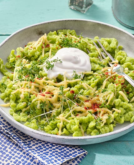 Vegane Bärlauchspätzle