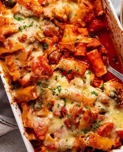 Chicken pasta bake