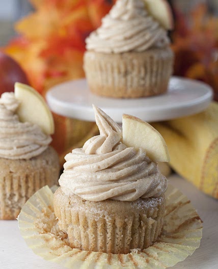 Apple Cider Cupcakes and Brown Sugar Cinnamon Buttercream
